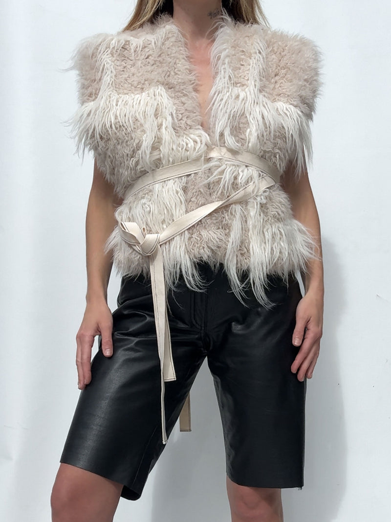 HELMUT LANG FAUX FUR VEST