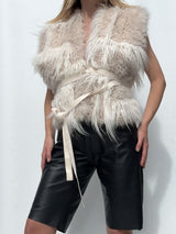 HELMUT LANG FAUX FUR VEST