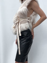 HELMUT LANG FAUX FUR VEST