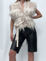 HELMUT LANG FAUX FUR VEST