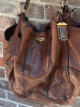 PRADA DEERSKIN HOBO BAG