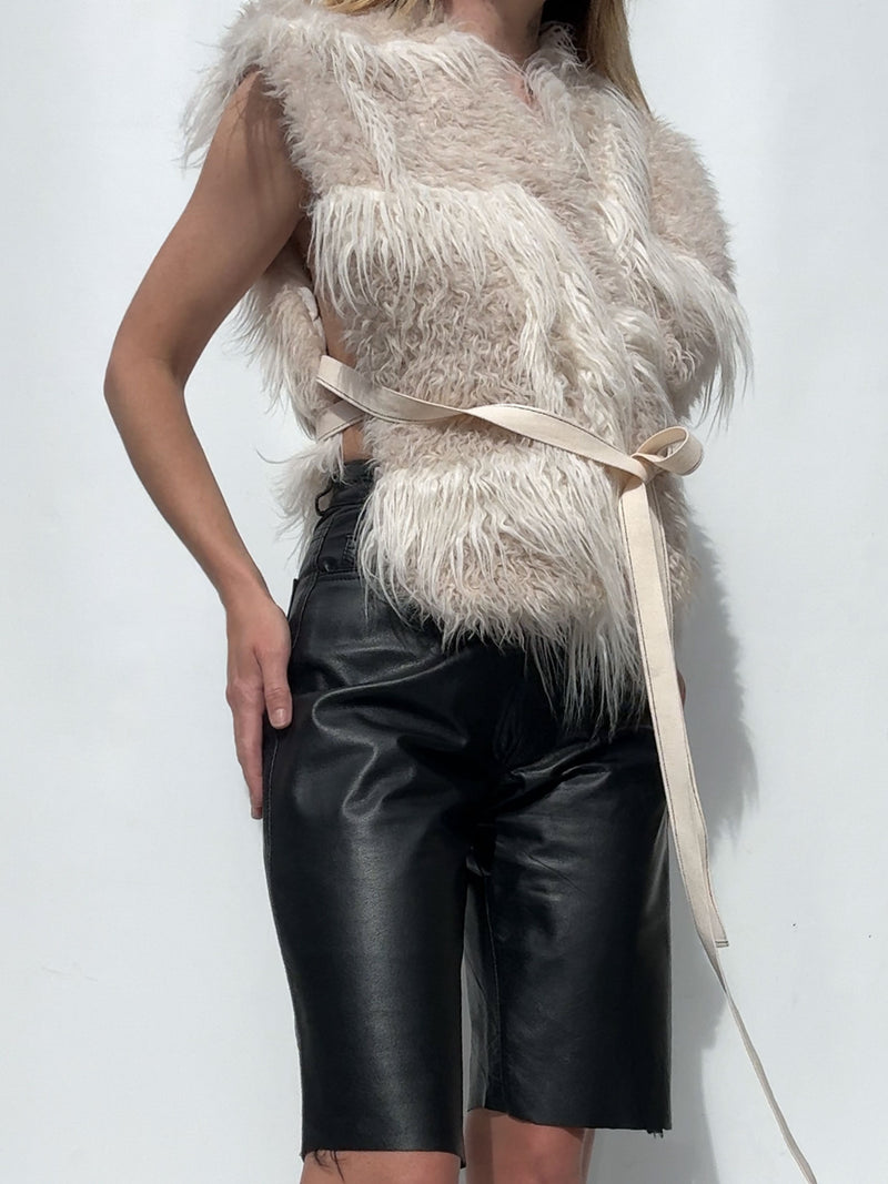 HELMUT LANG FAUX FUR VEST